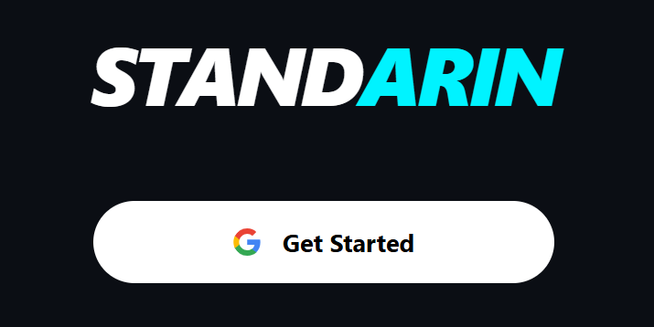 Standarin Logo and Get Started